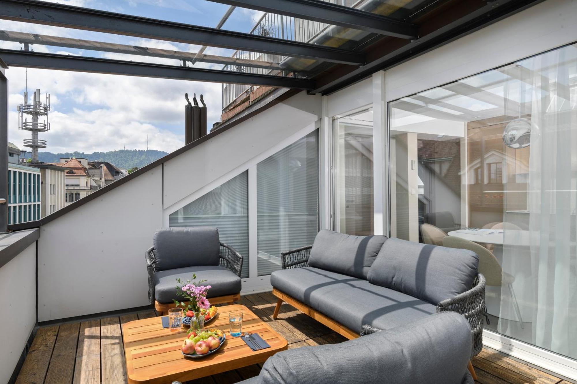 Visionapartments Brandschenkestrasse - Contactless Check-In Zürich Eksteriør bilde